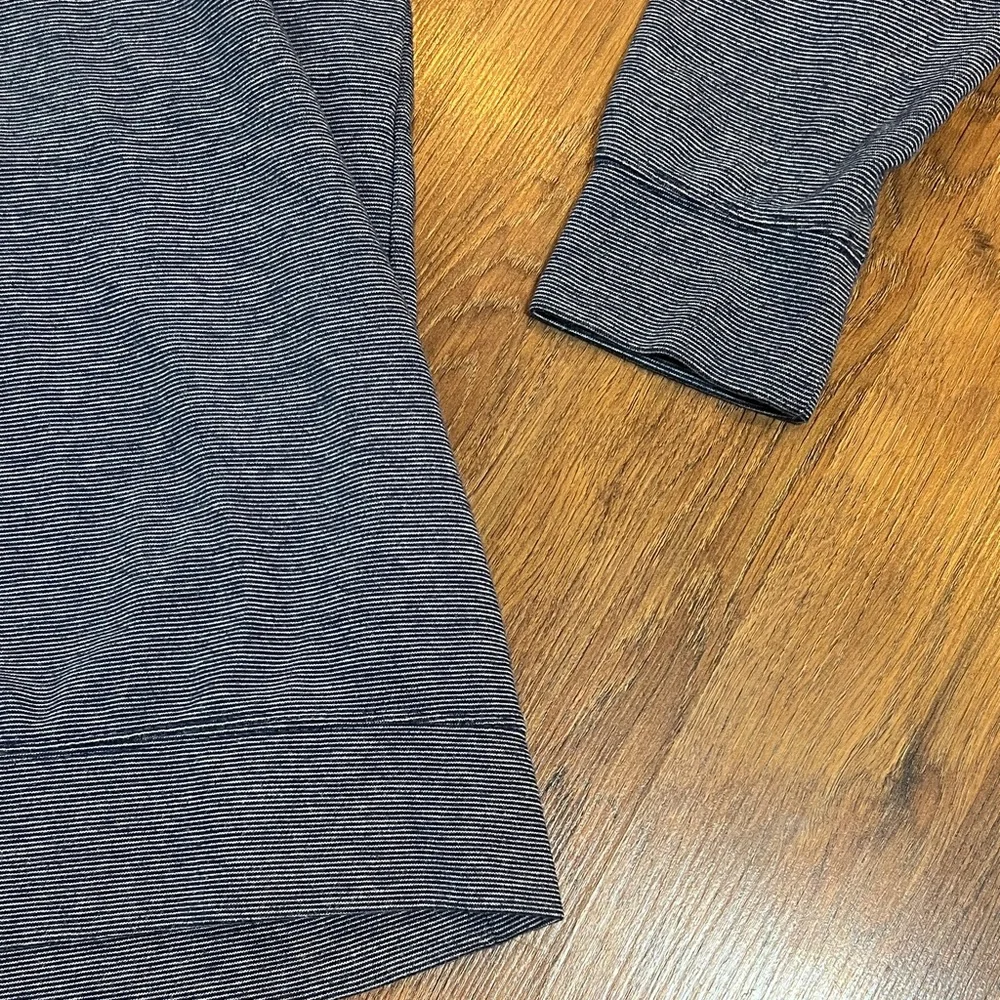 XXL - Chaps Men's Quarter Zip-Up Navy and White Sweater